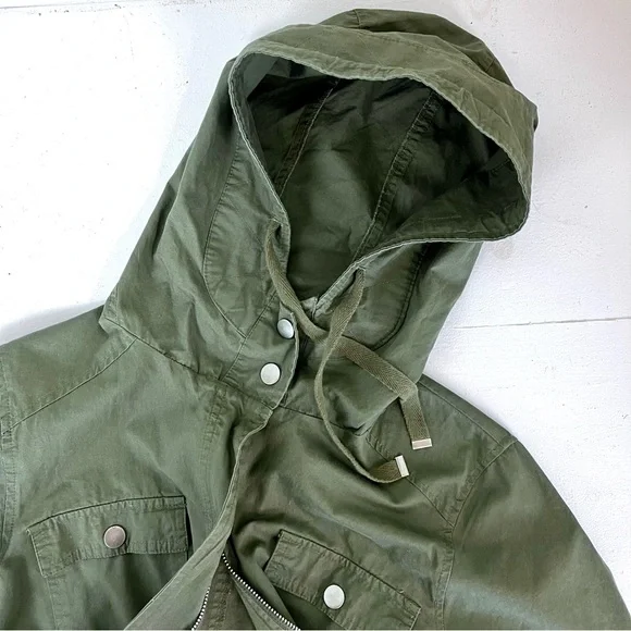 LOVE TREE OLIVE GREEN UTILITY JACKET SZ M - Picture 9 of 15